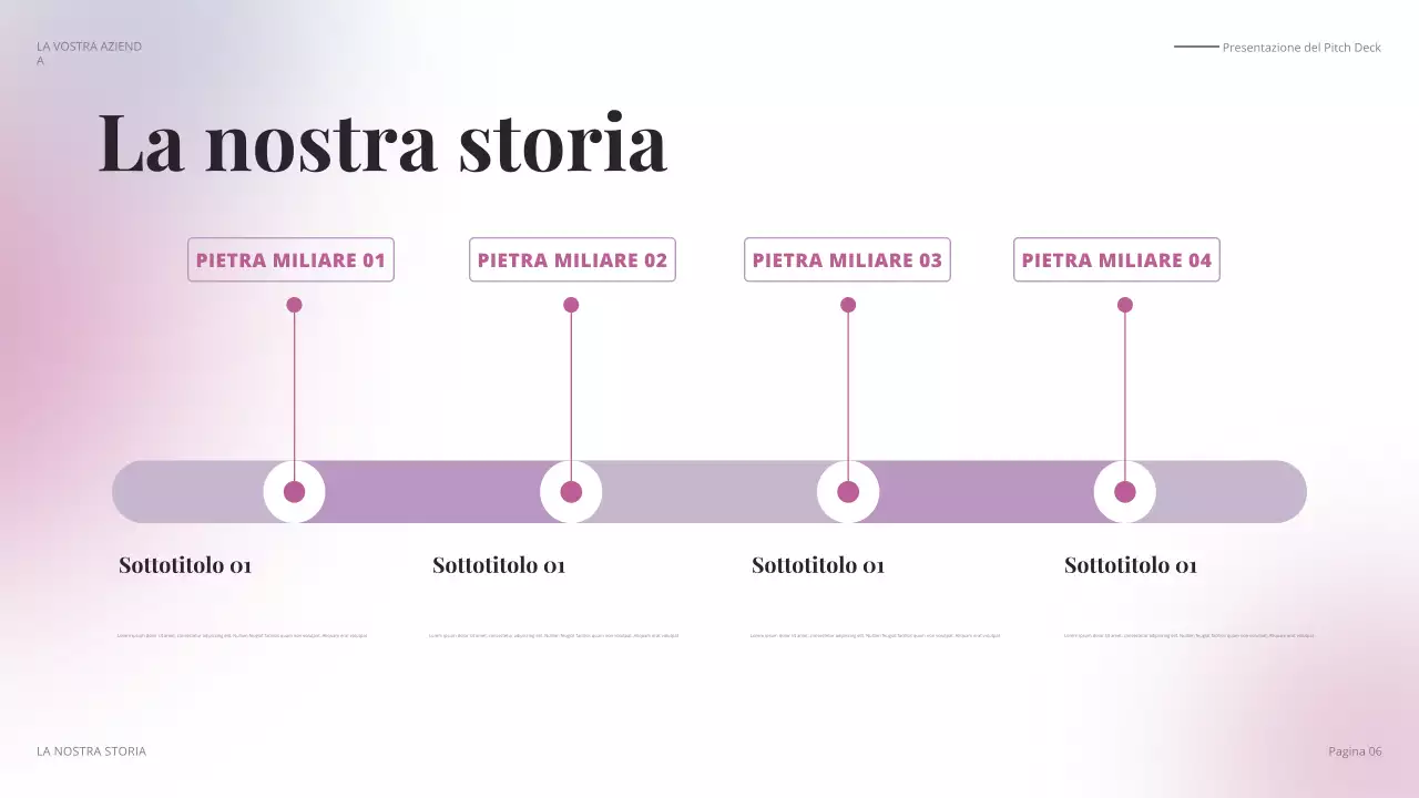 pitch aziendale moderno e colorato
