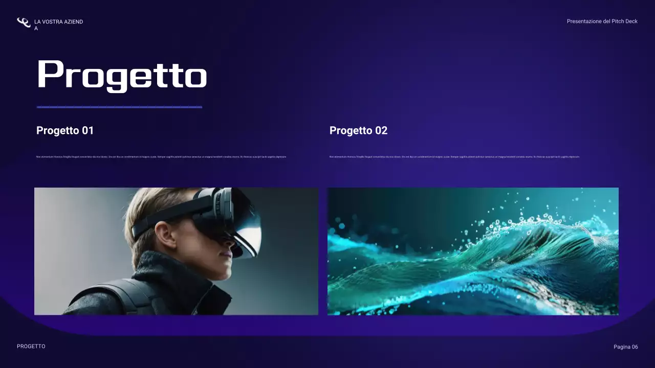 presentazione sulla sicurezza informatica blu