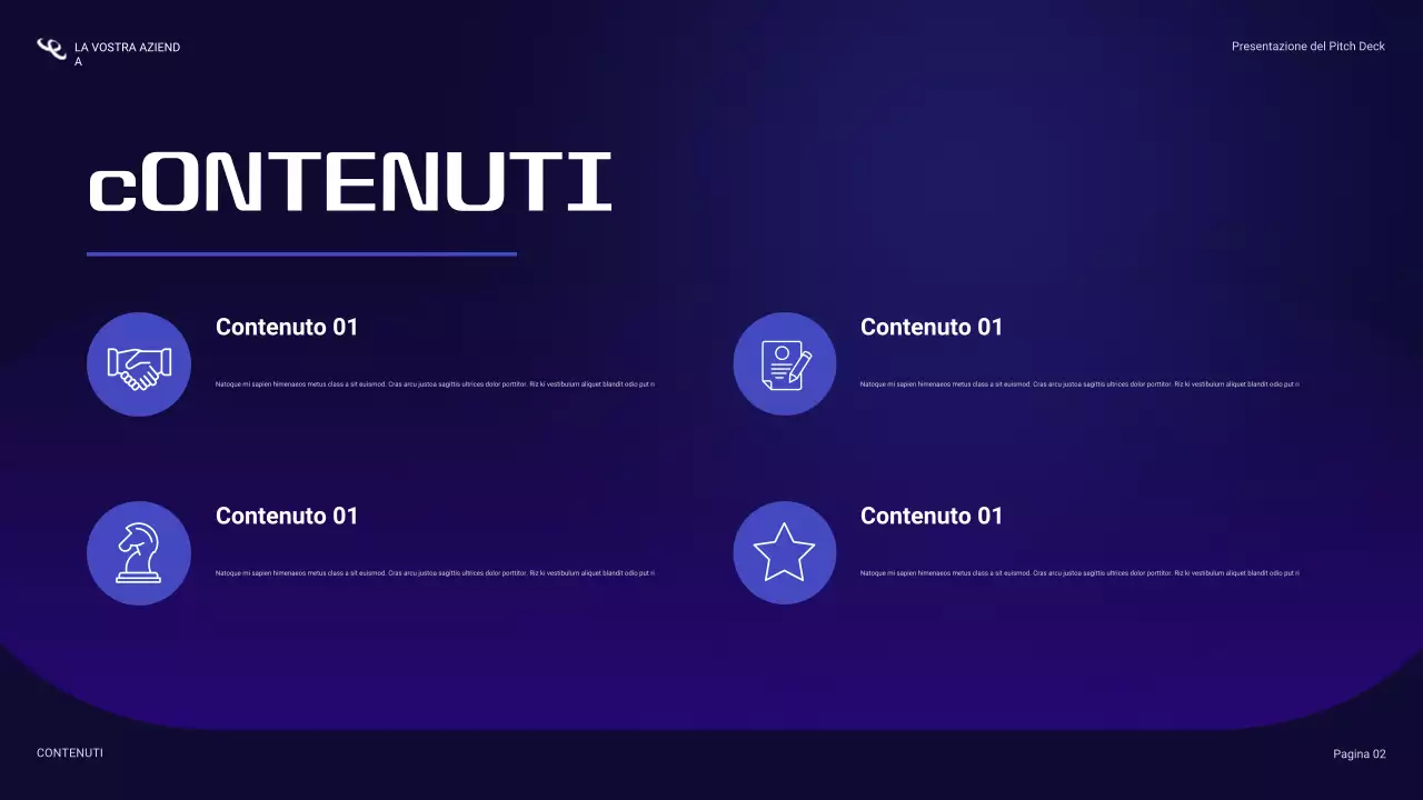 presentazione sulla sicurezza informatica blu