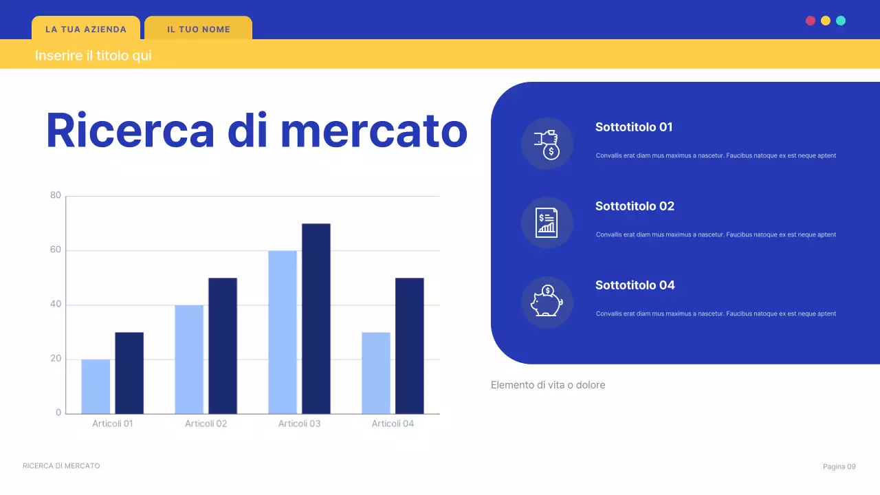 documento di presentazione IT moderno blu