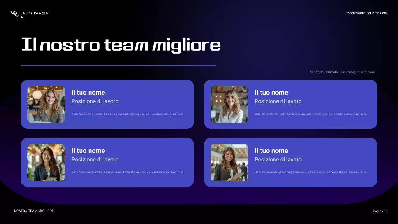 presentazione sulla sicurezza informatica blu