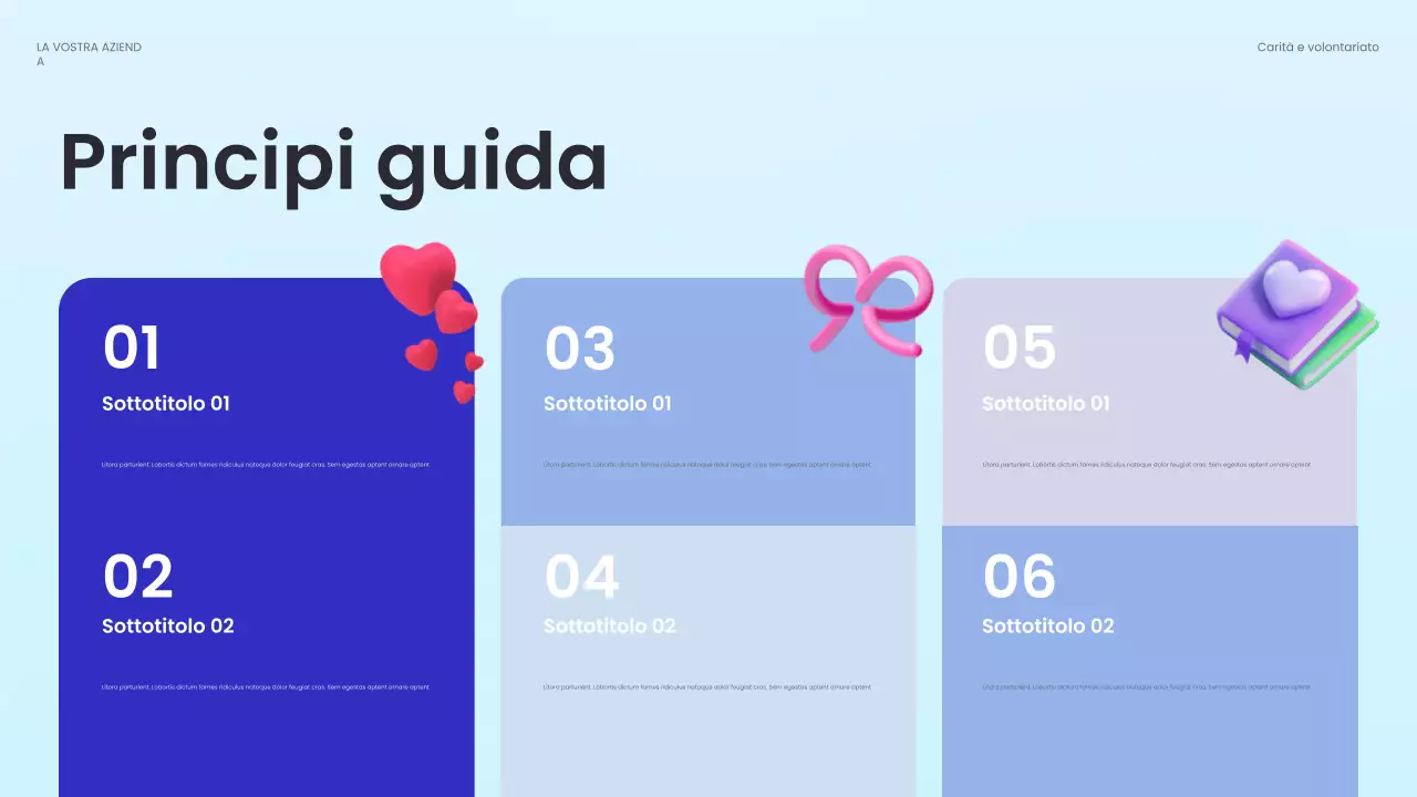 documento di raccolta fondi moderno blu