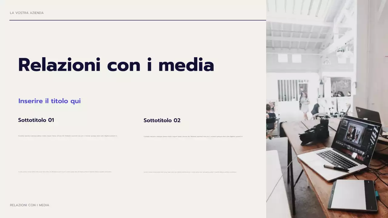 presentazione dell'agenzia moderna della marina