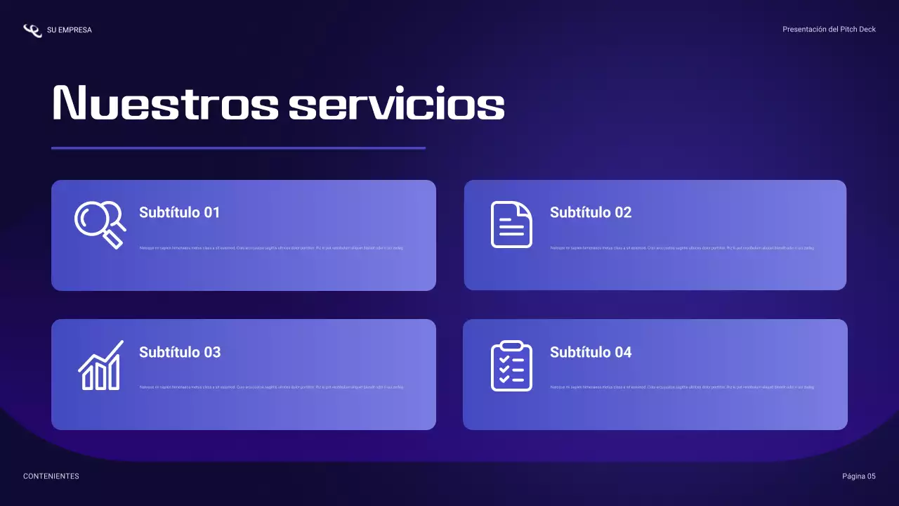 Presentación de ciberseguridad azul