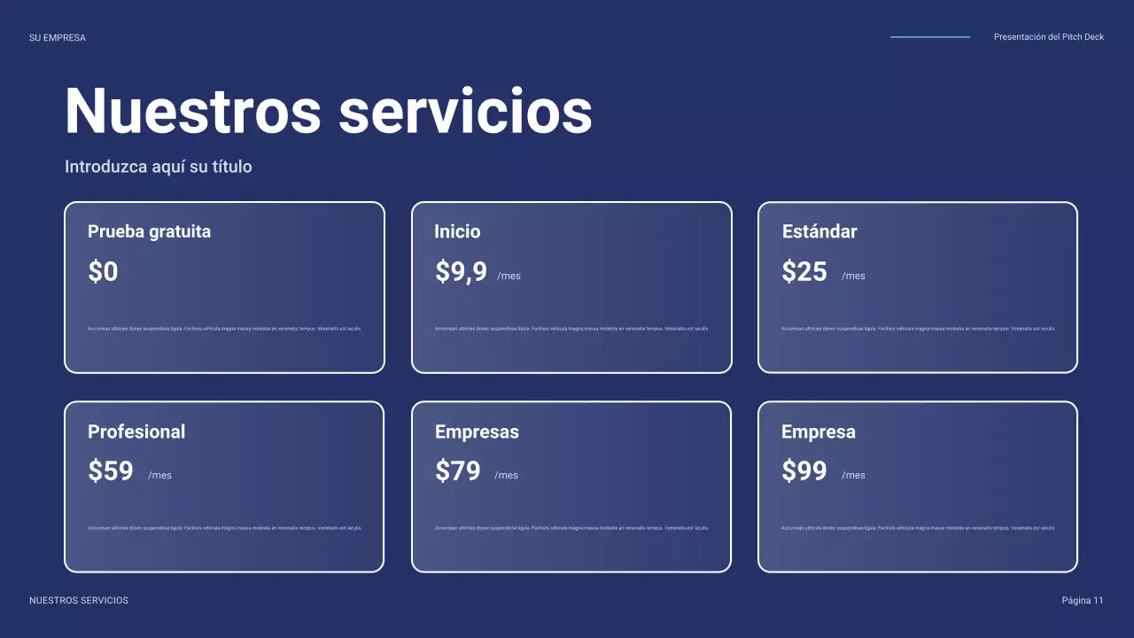 discurso de negocios moderno azul