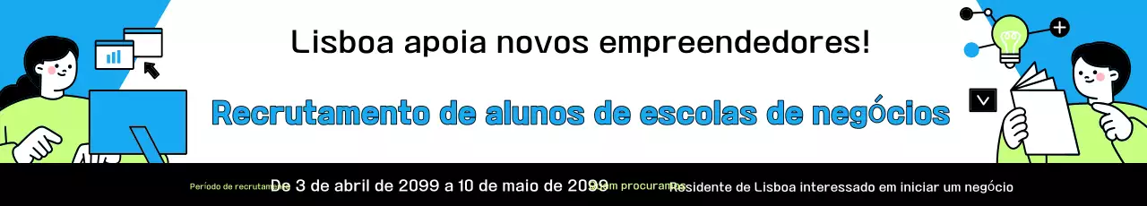 Recrutamento de Startup Moderna Azul
