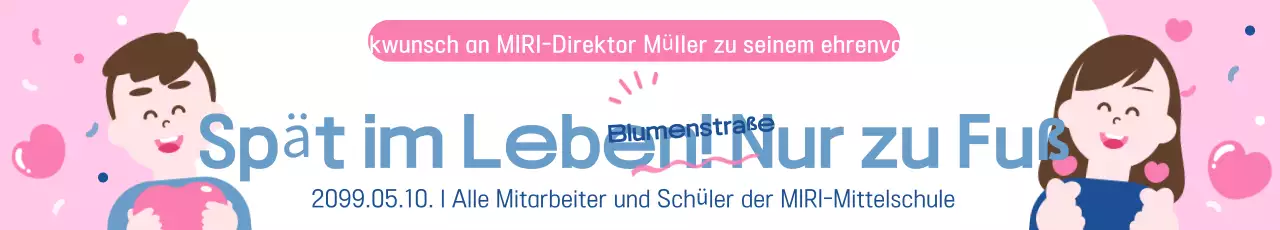 Pink Baby Ruhestandsveranstaltung