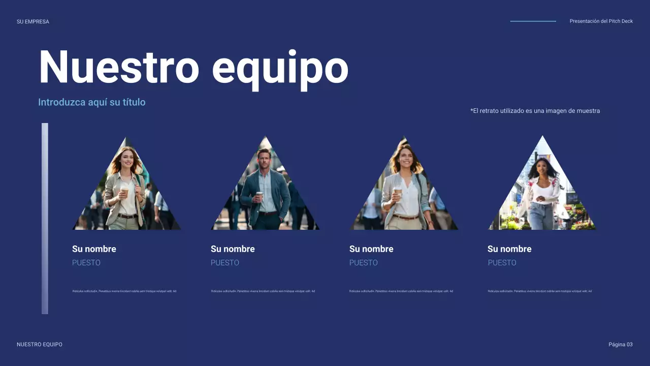 discurso de negocios moderno azul