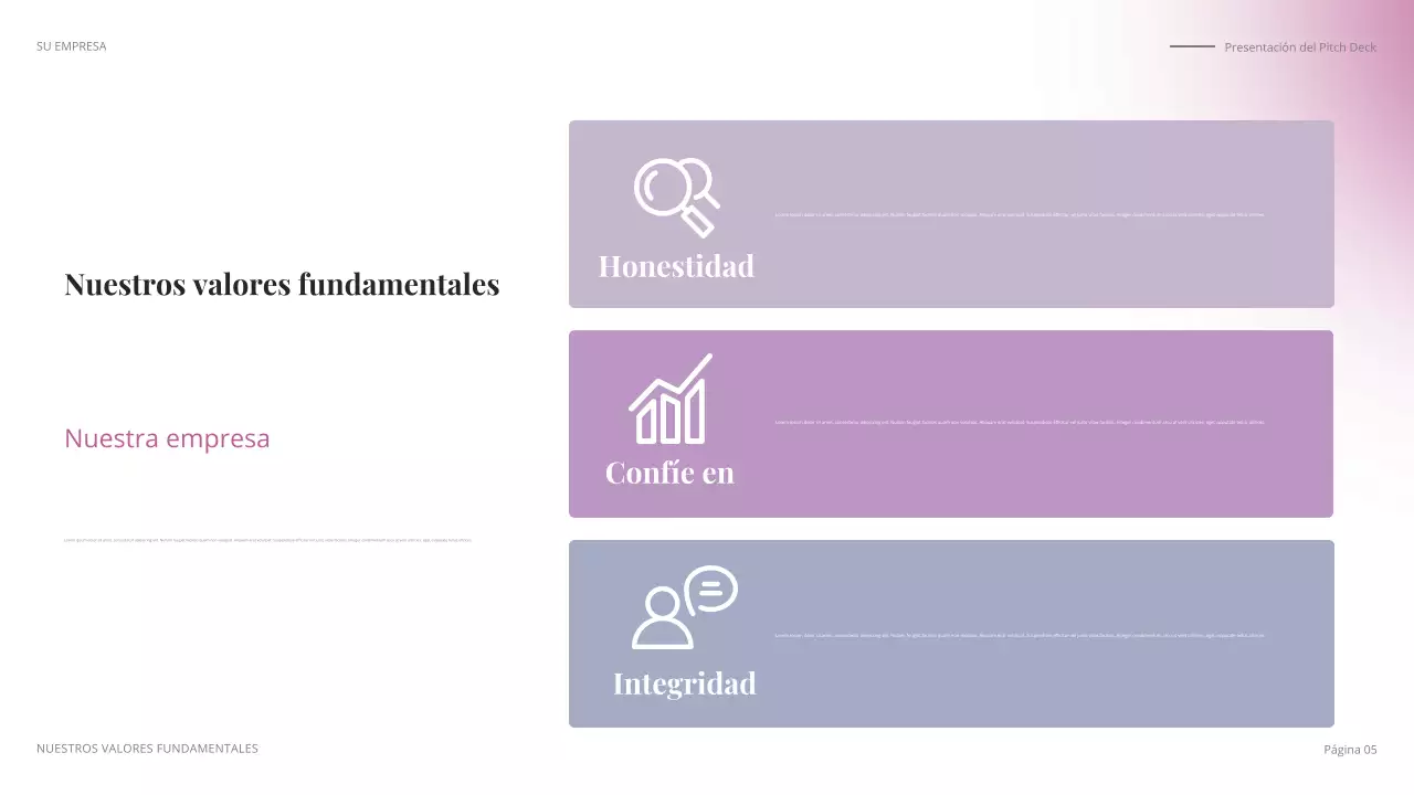 discurso de negocios moderno y colorido