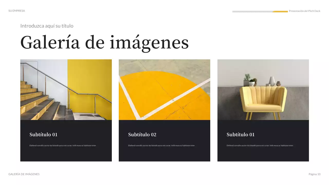 Presentación de medios modernos de color naranja