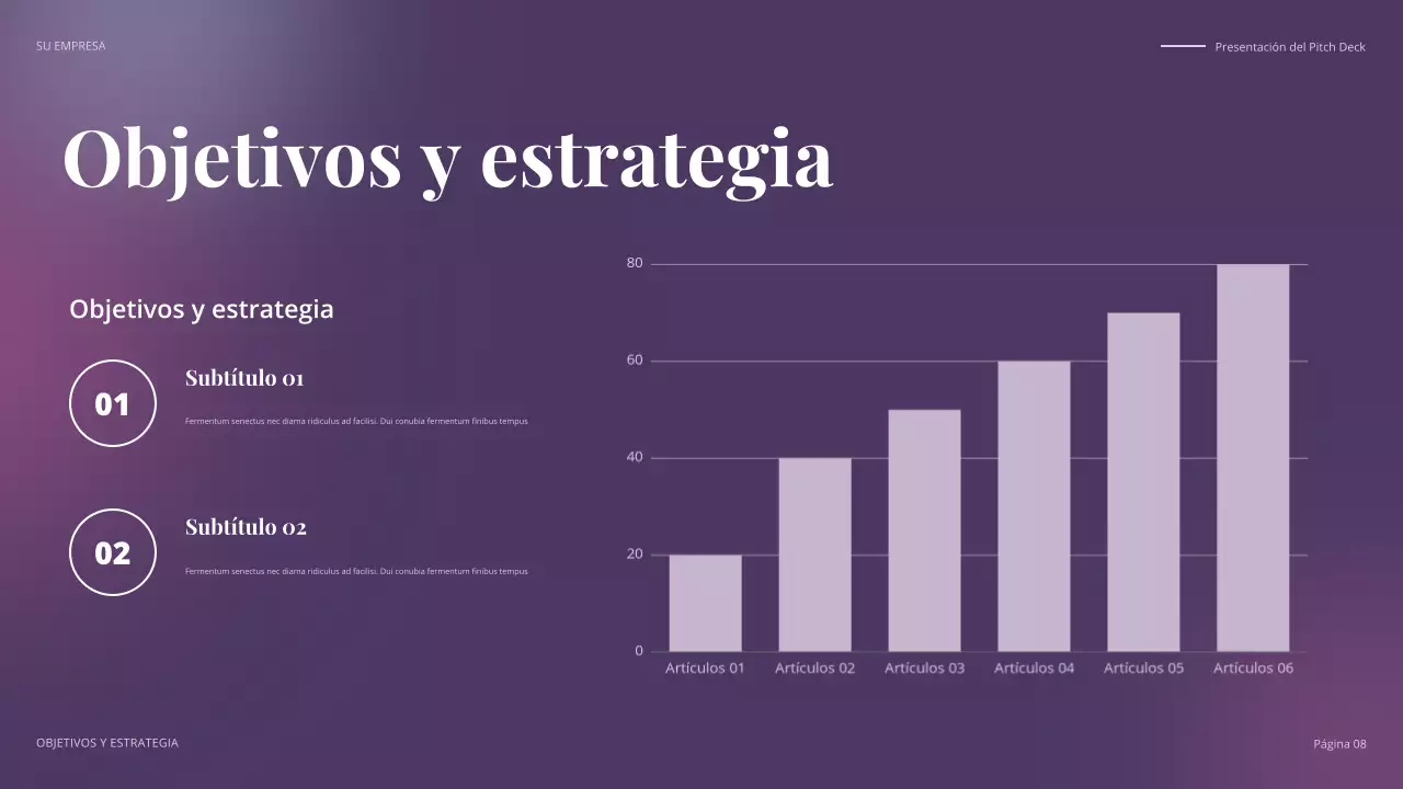 discurso de negocios moderno y colorido