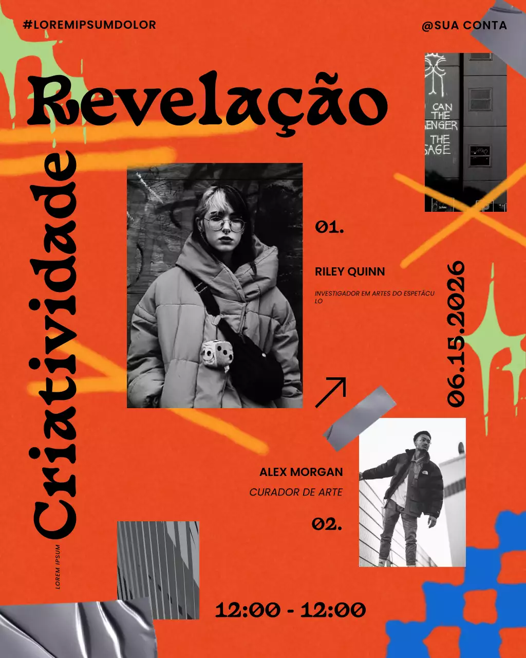 laranja arte urbana criatividade evento mídia social postagem