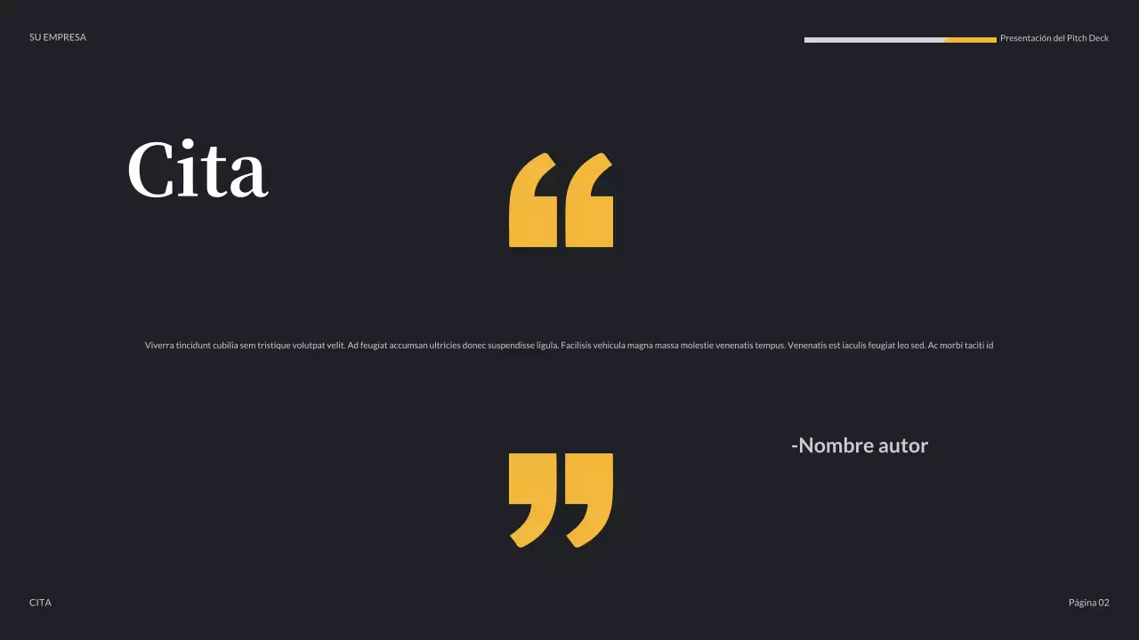 Presentación de medios modernos de color naranja