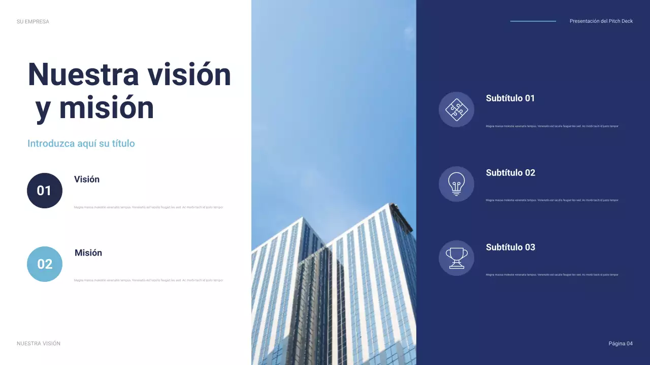 discurso de negocios moderno azul