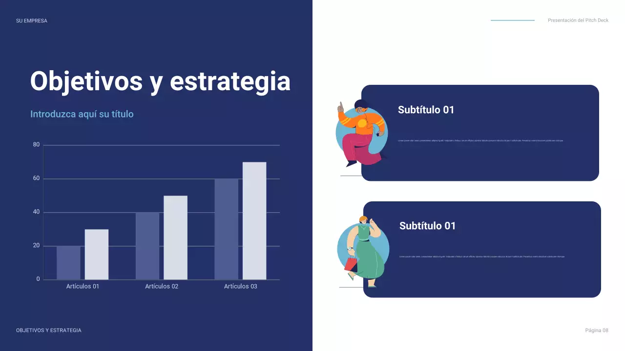 discurso de negocios moderno azul