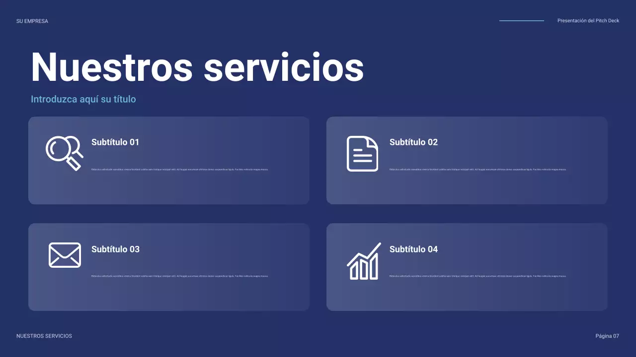 discurso de negocios moderno azul