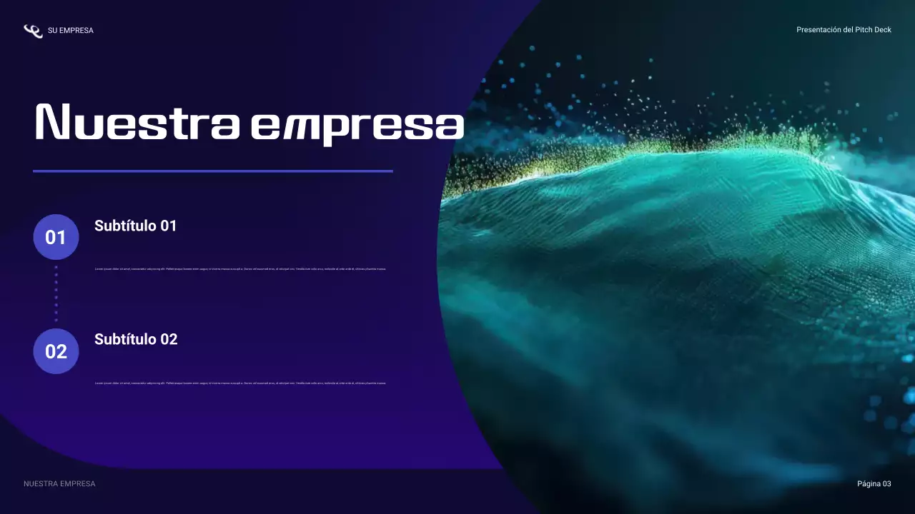 Presentación de ciberseguridad azul