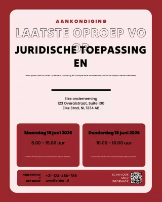 Rode moderne belastingaankondiging