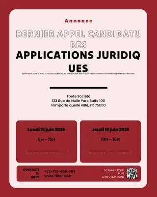 Annonce fiscale moderne rouge