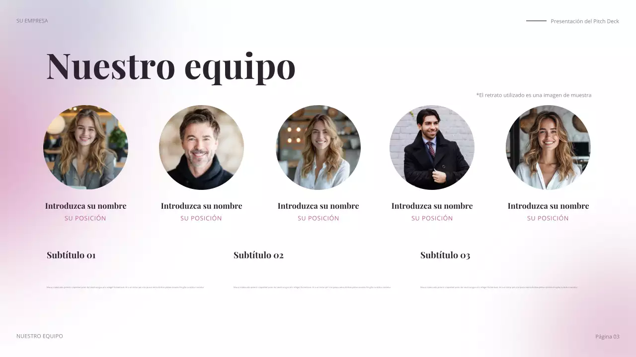 discurso de negocios moderno y colorido