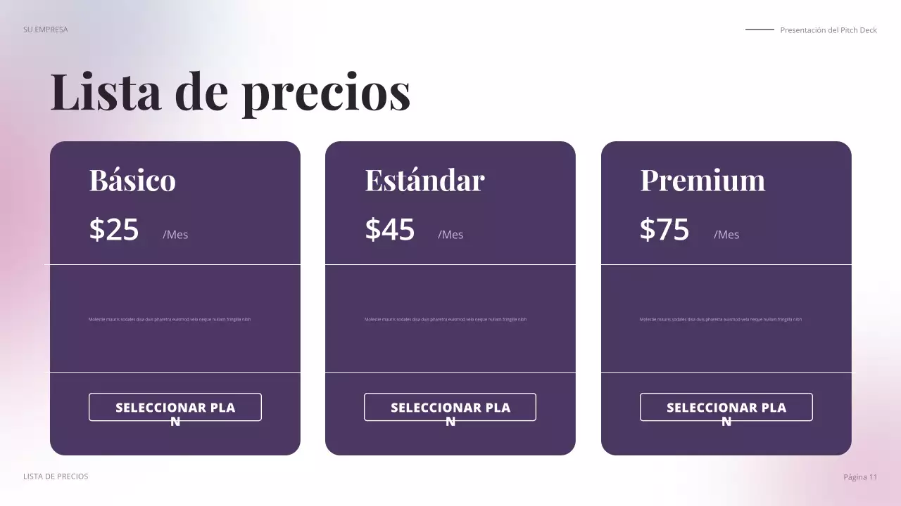 discurso de negocios moderno y colorido