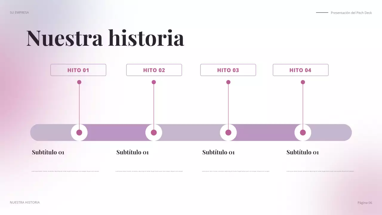 discurso de negocios moderno y colorido