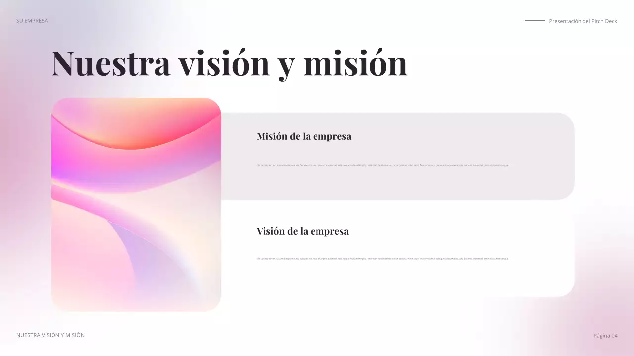 discurso de negocios moderno y colorido