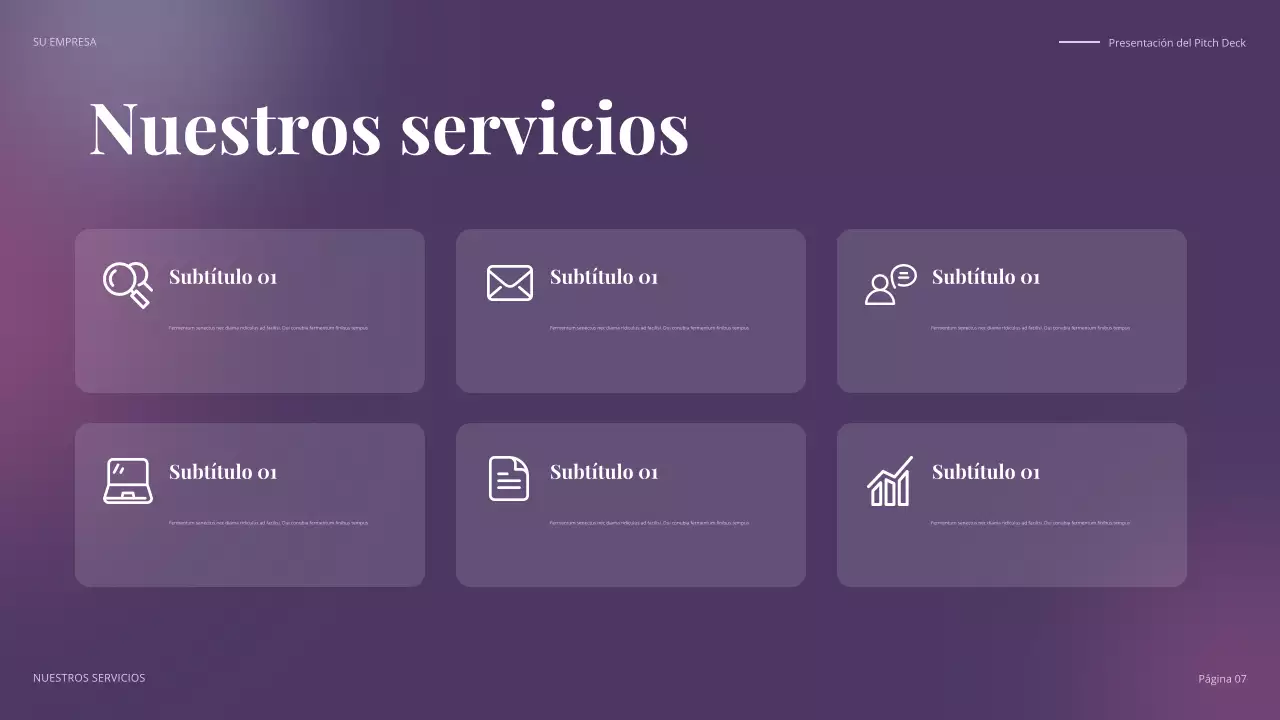 discurso de negocios moderno y colorido