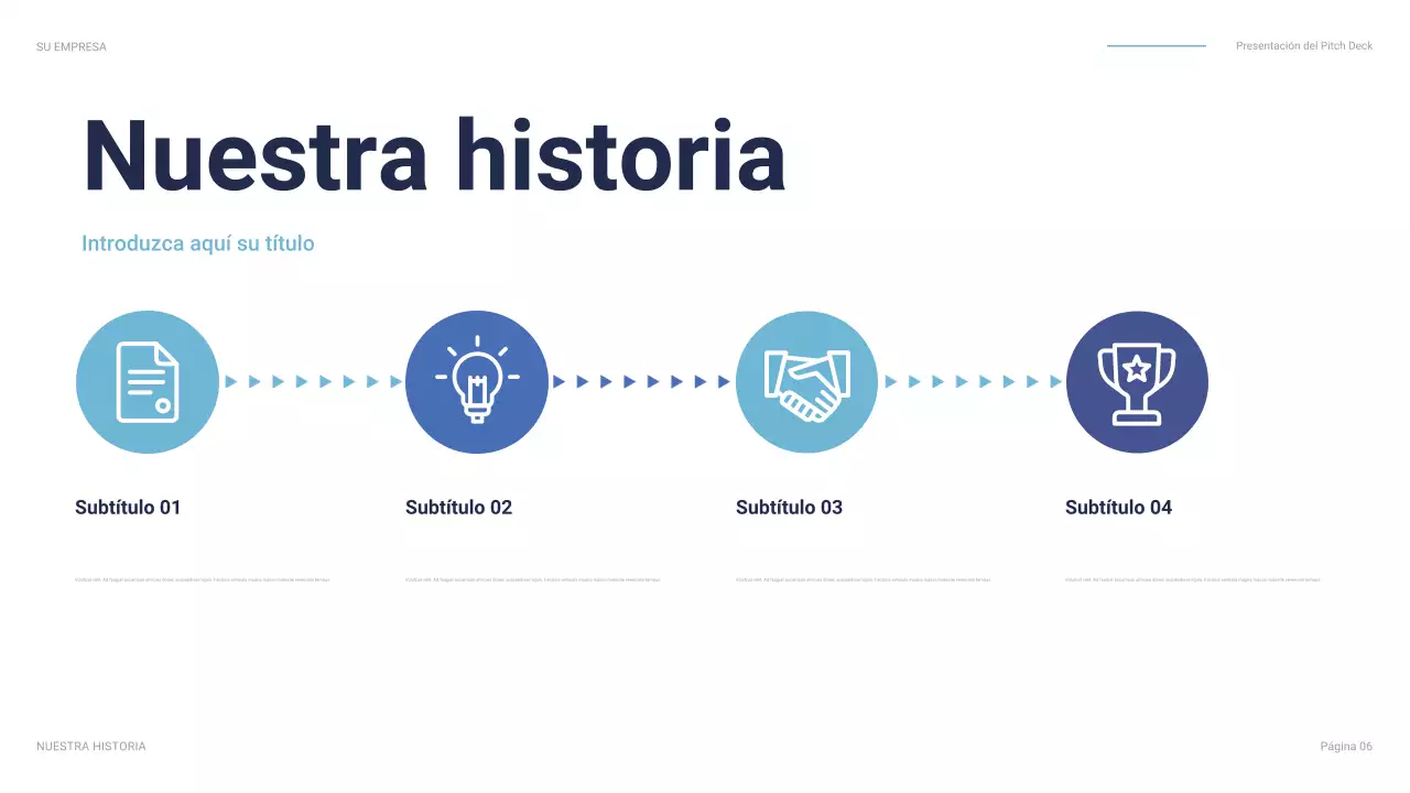 discurso de negocios moderno azul