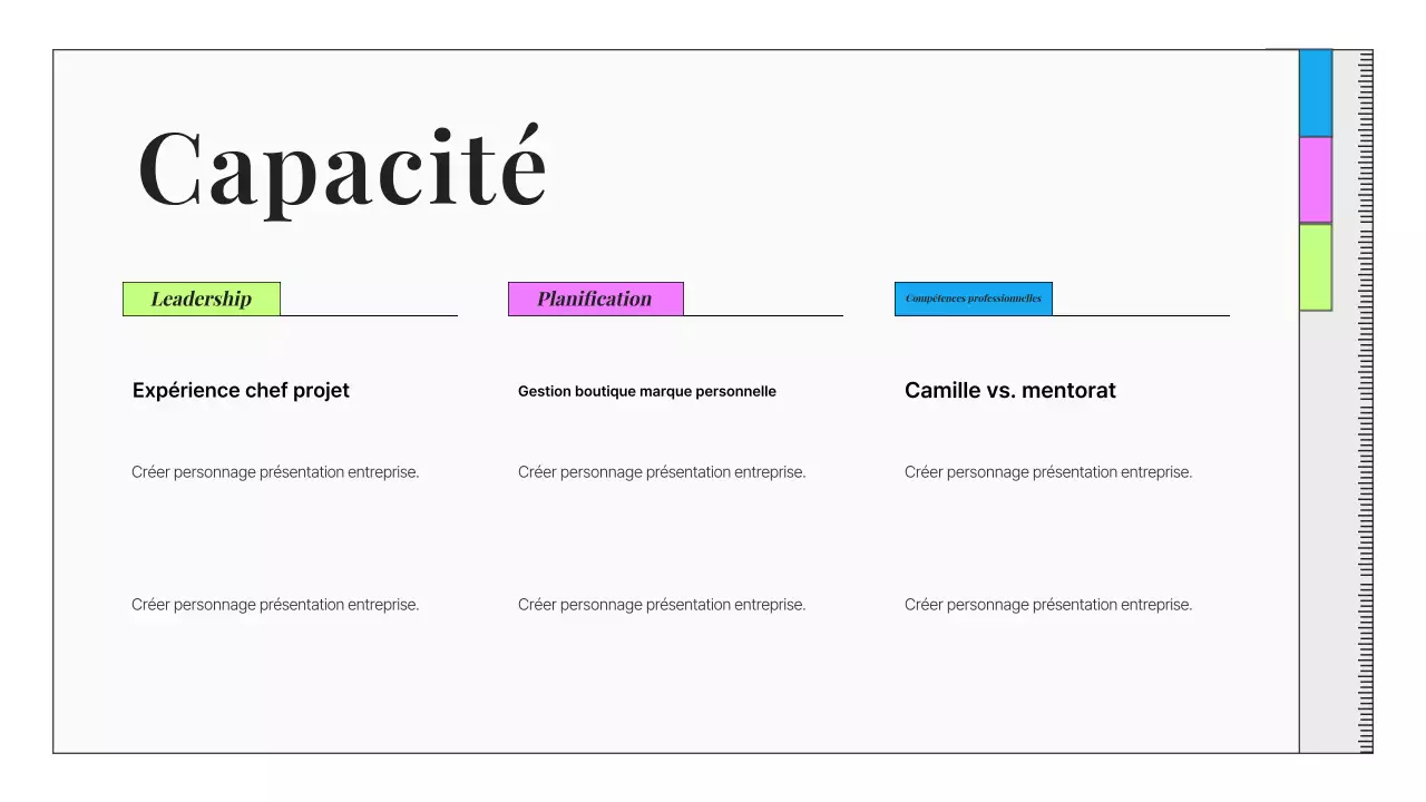 Portfolio de spécialistes du marketing de la mode et de la beauté propres et grises