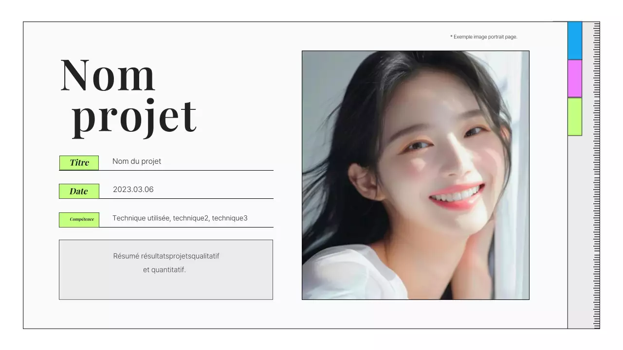 Portfolio de spécialistes du marketing de la mode et de la beauté propres et grises