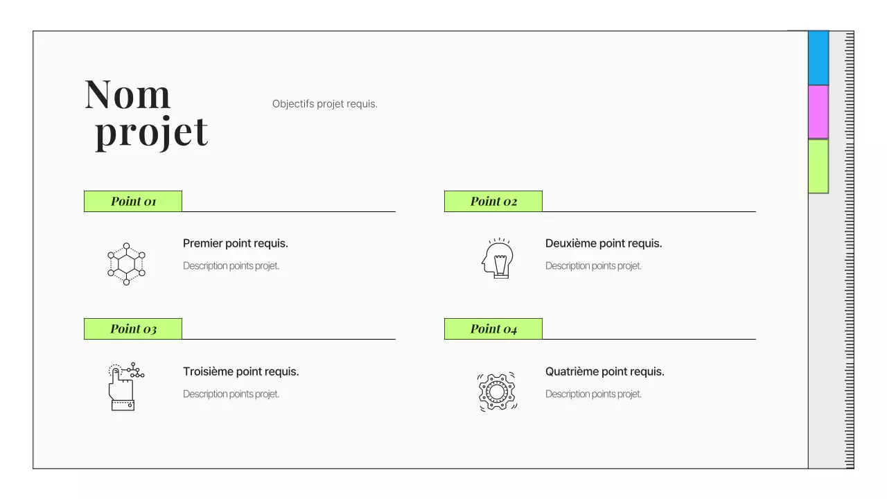 Portfolio de spécialistes du marketing de la mode et de la beauté propres et grises