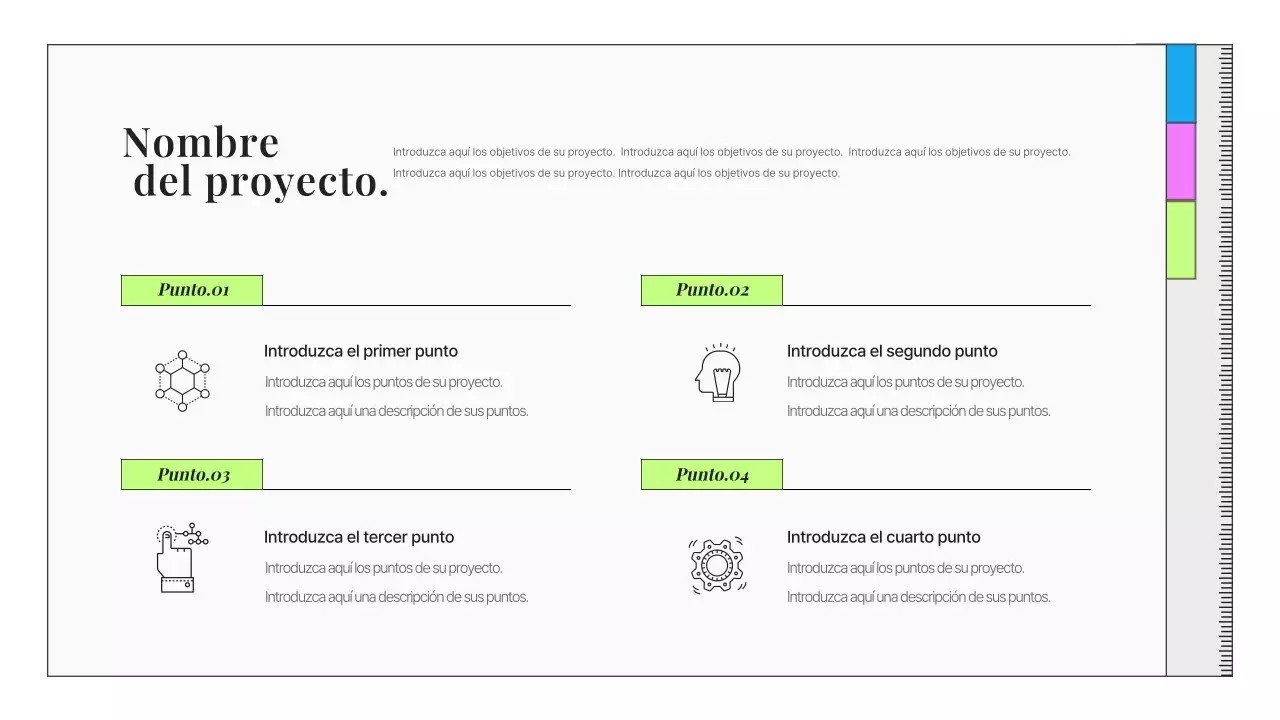 Portafolio de comercializadores de belleza, moda y limpieza gris