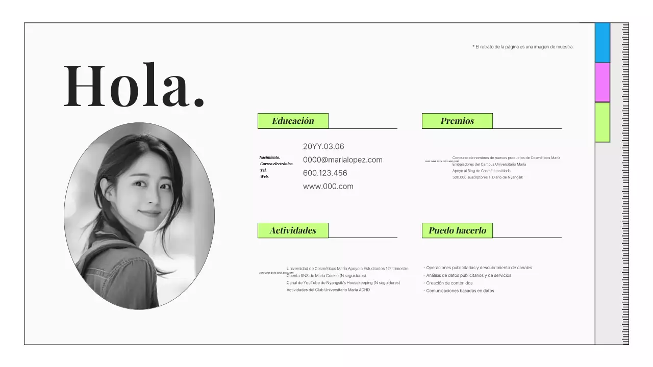 Portafolio de comercializadores de belleza, moda y limpieza gris