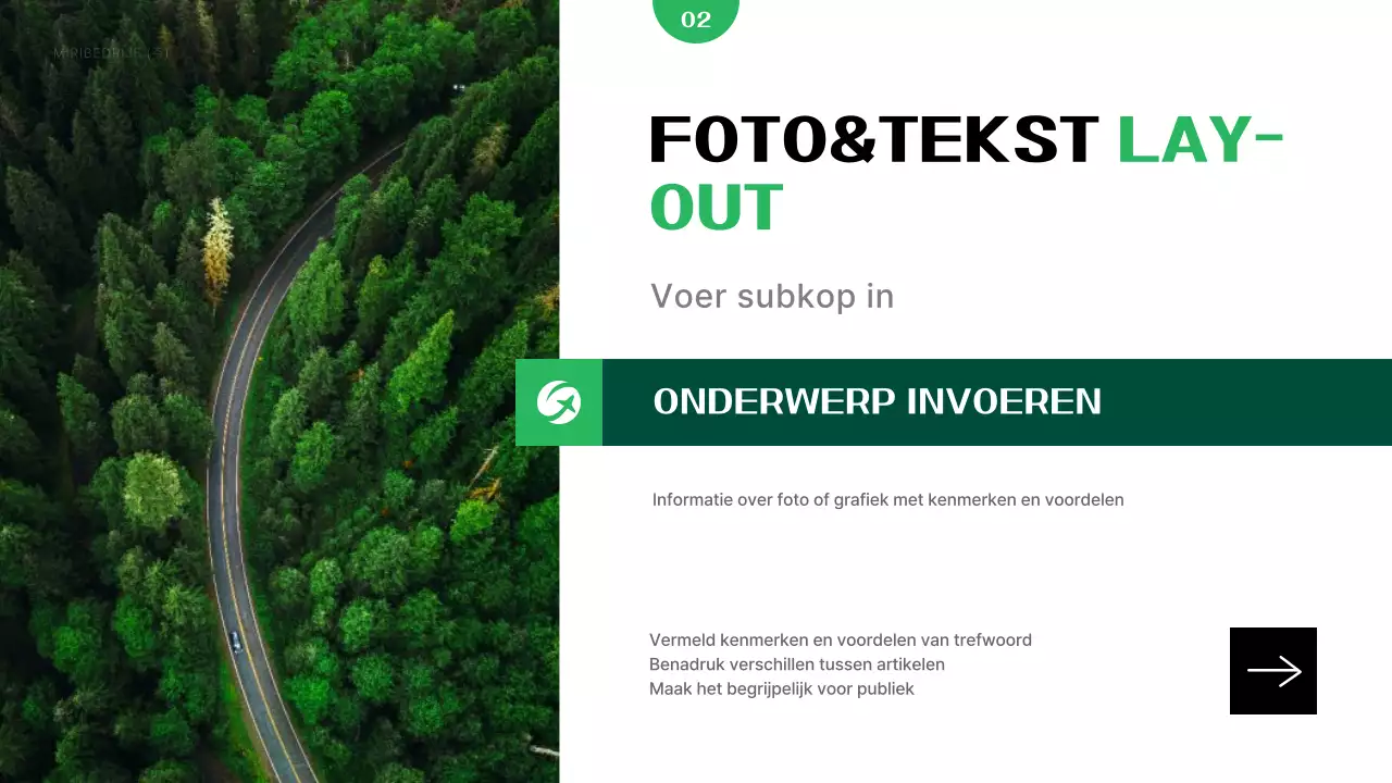 Groen Modern Bedrijfsrapport