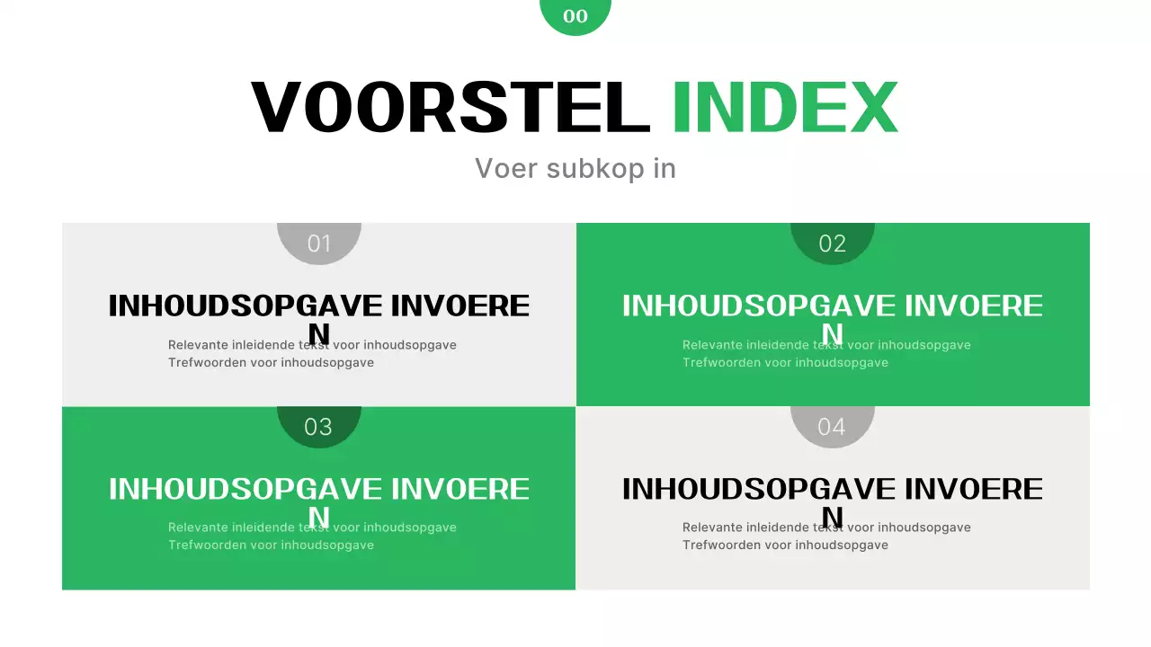 Groen Modern Bedrijfsrapport
