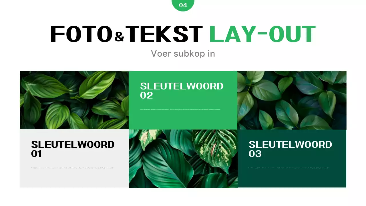 Groen Modern Bedrijfsrapport