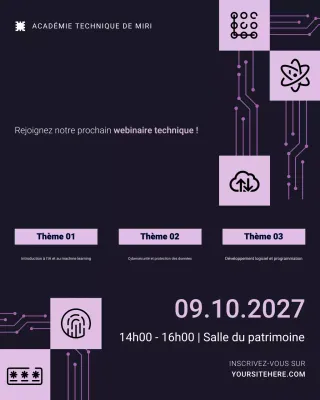 Publication Instagram du webinaire Blue Tech