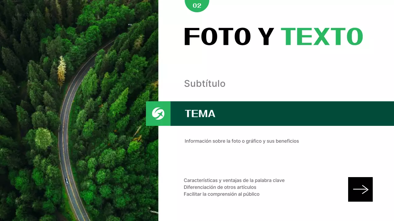 Informe de negocios modernos y ecológicos