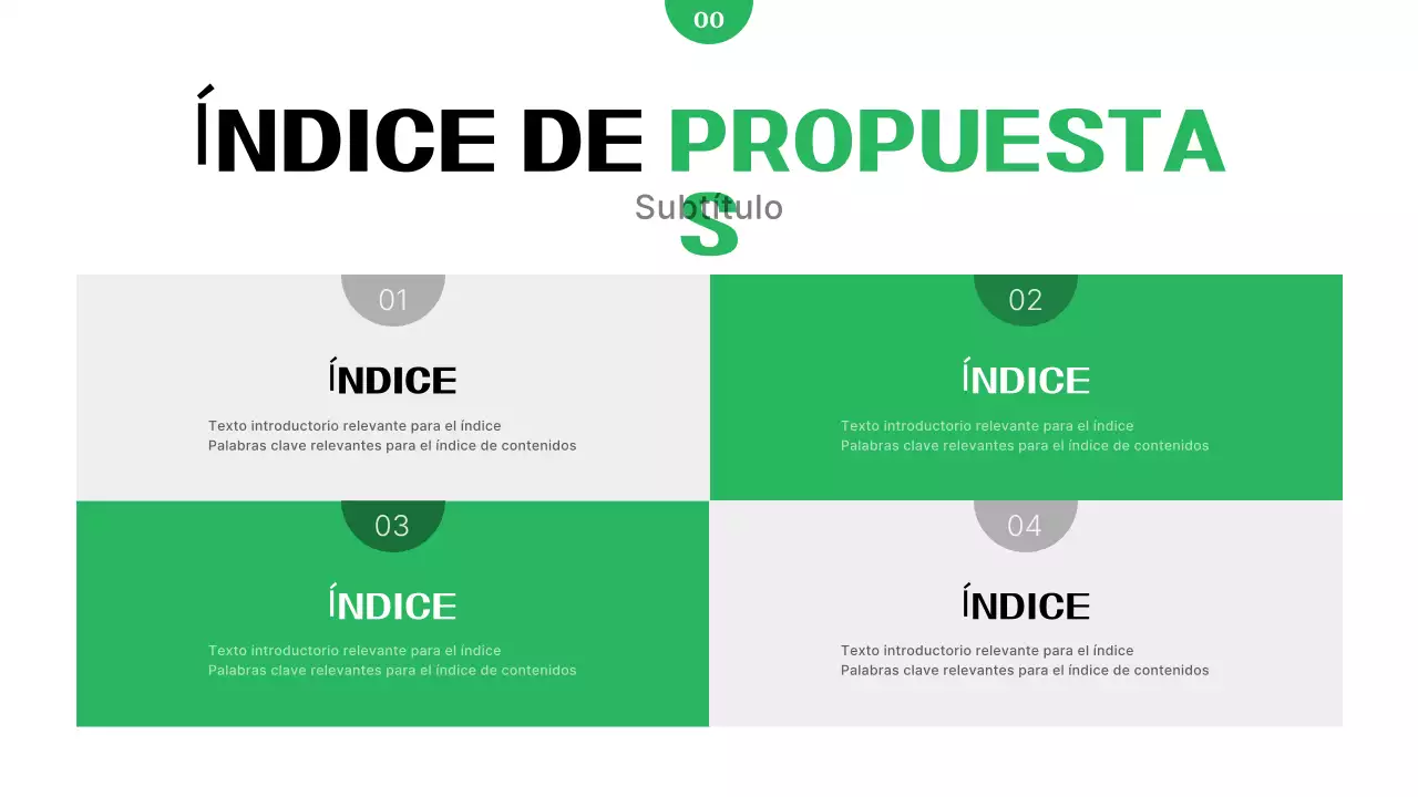 Informe de negocios modernos y ecológicos