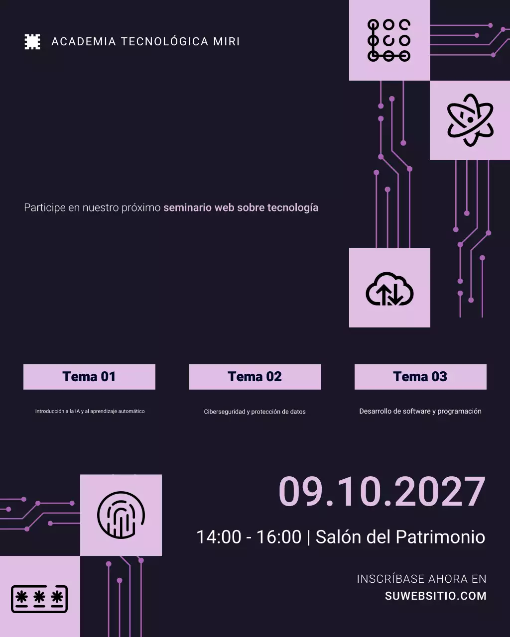 Publicación de Instagram del evento del seminario web de Blue Tech