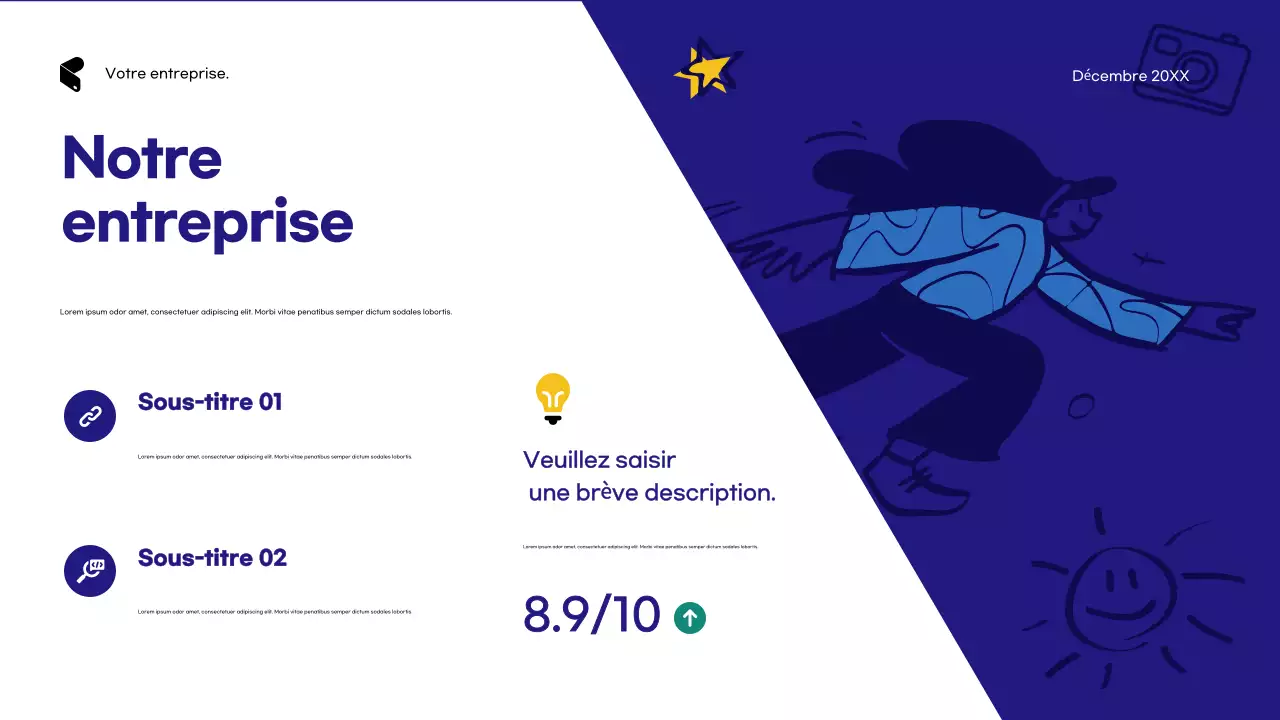 Publicité de l'agence Blue Modern