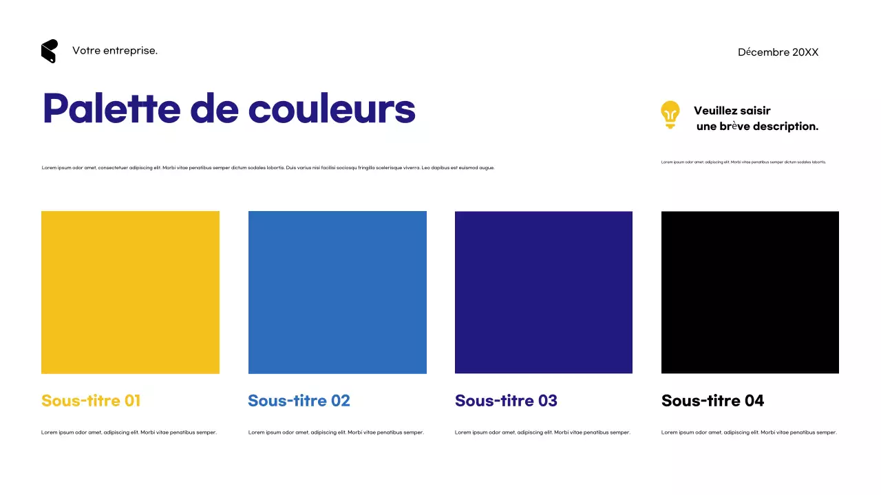 Publicité de l'agence Blue Modern