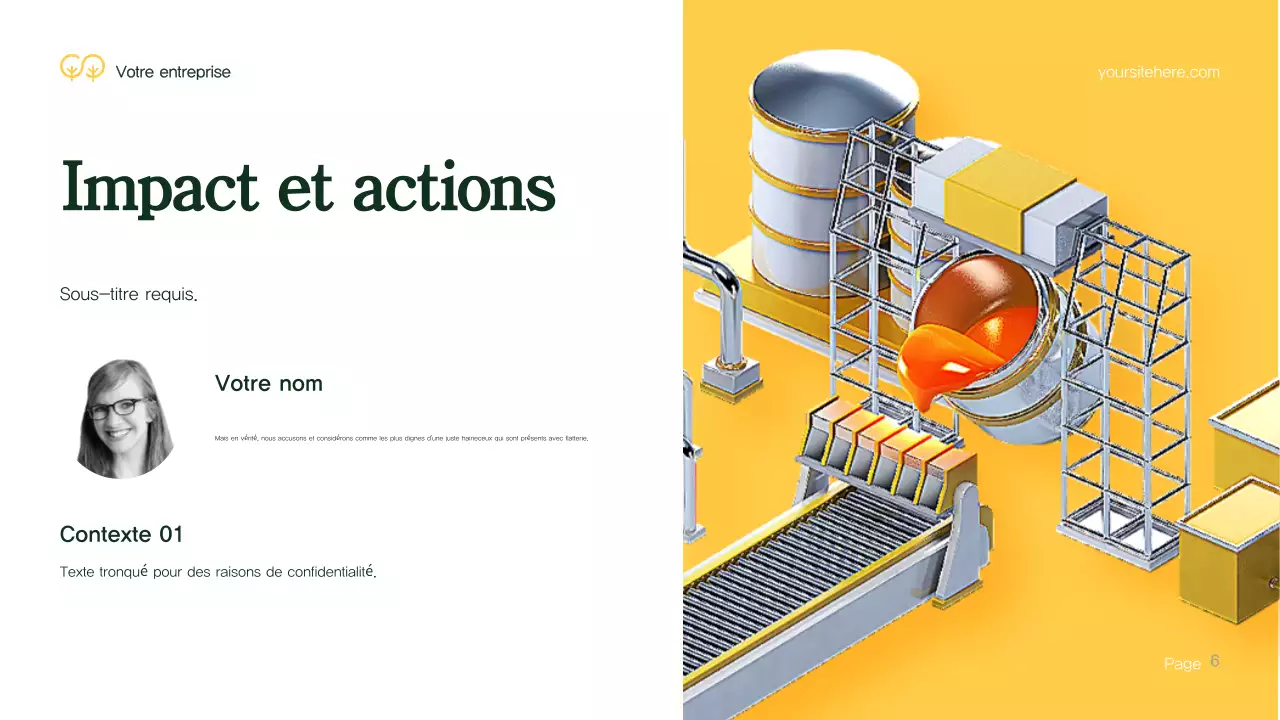 Présentation de l'environnement vert moderne