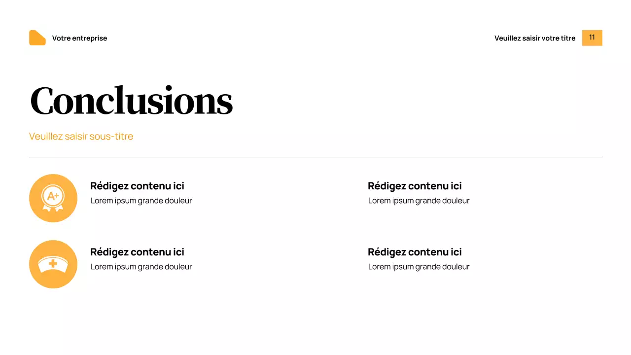 Annonce Orange Modern Health