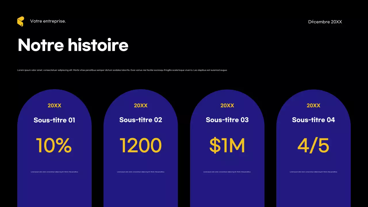 Publicité de l'agence Blue Modern