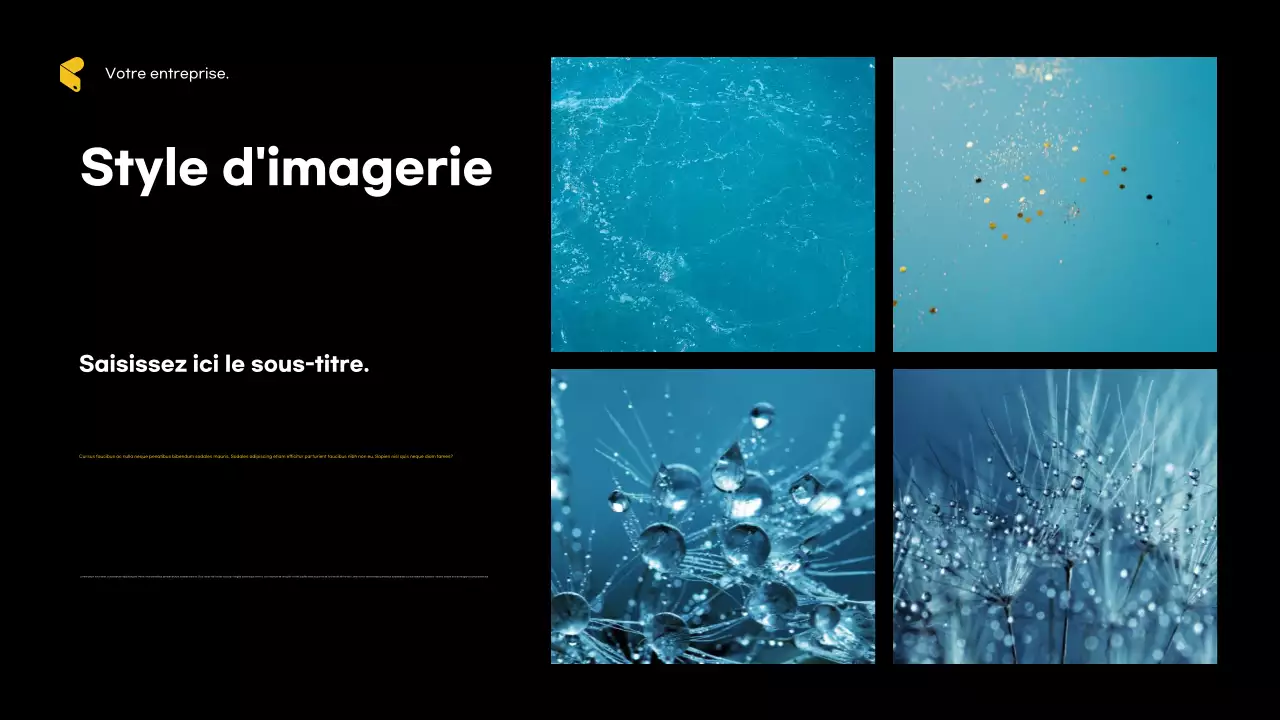 Publicité de l'agence Blue Modern