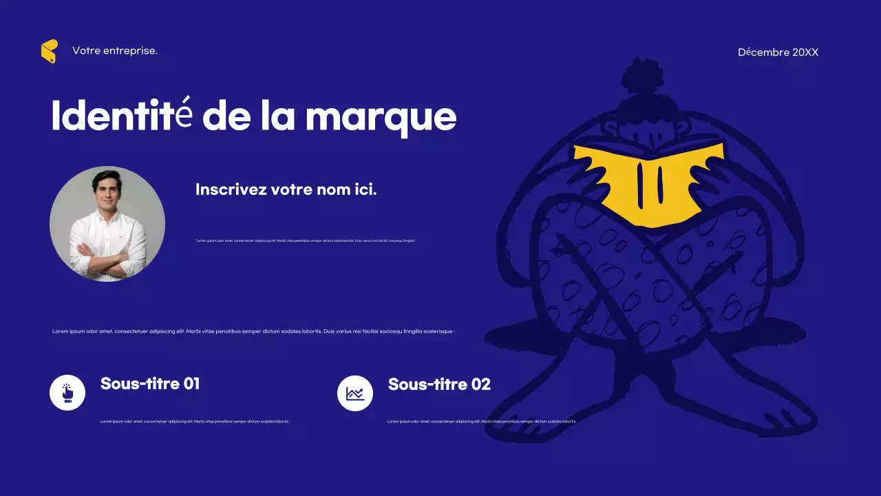 Publicité de l'agence Blue Modern