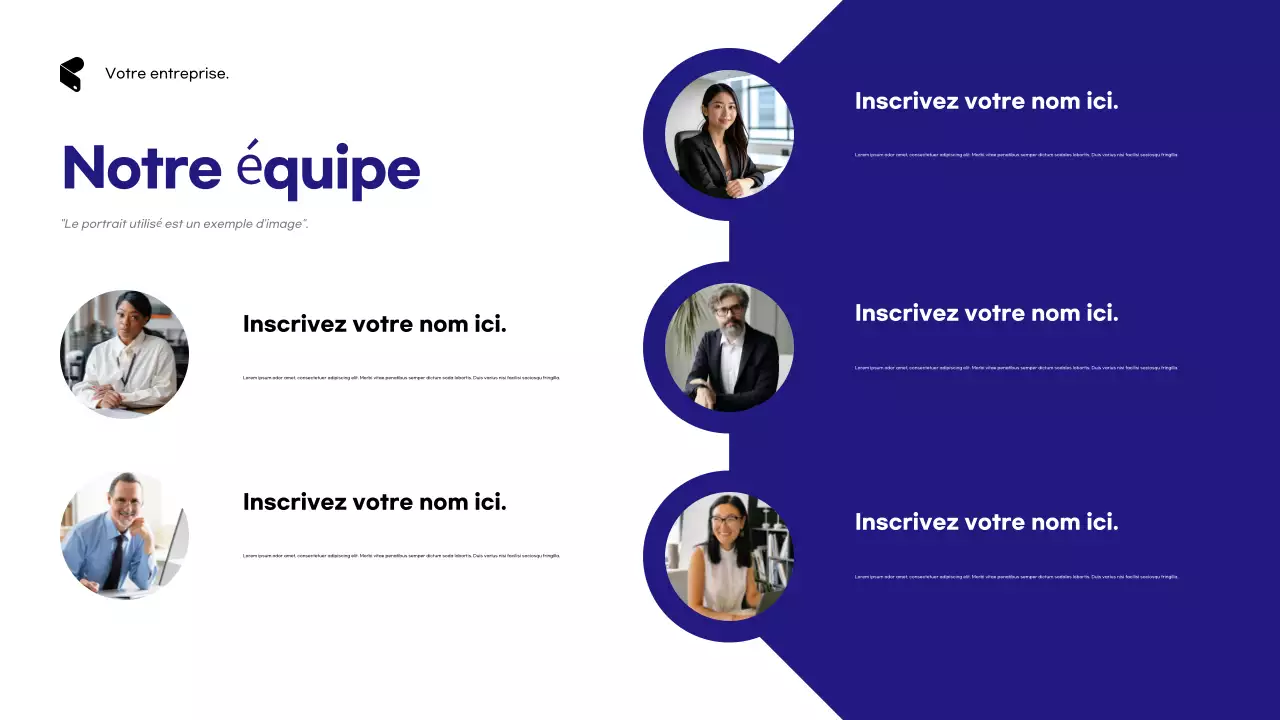 Publicité de l'agence Blue Modern