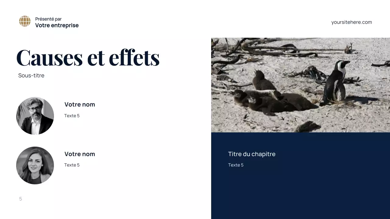 Présentation de l'environnement moderne bleu